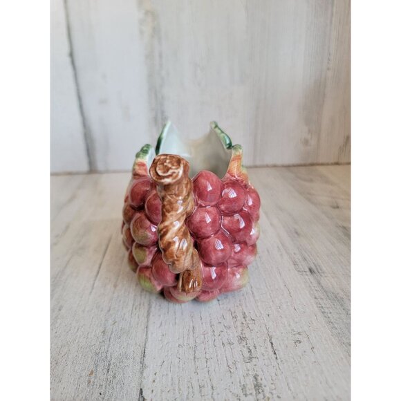 Fitz Floyd grape cluster creamer pitcher vintage xmas fruit - Picture 3 of 6